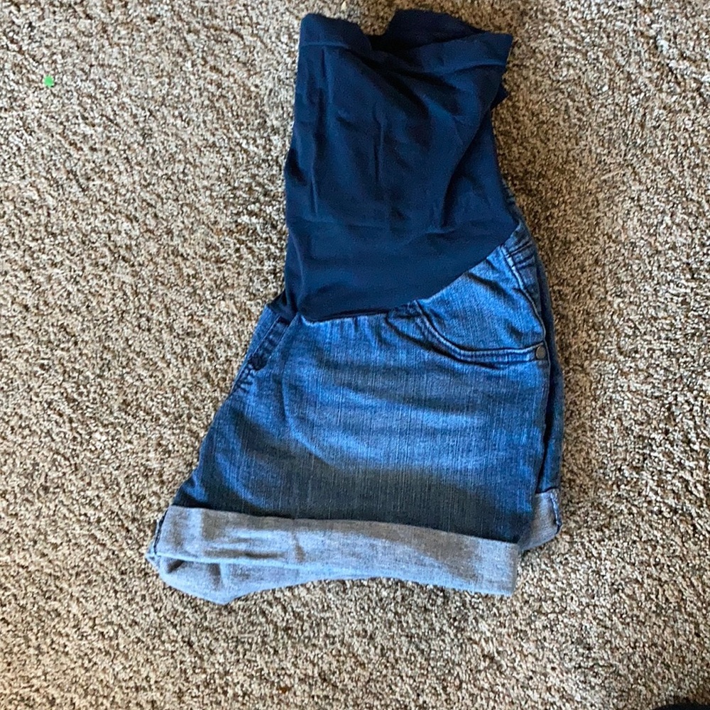 Indigo Blue Maternity Shorts